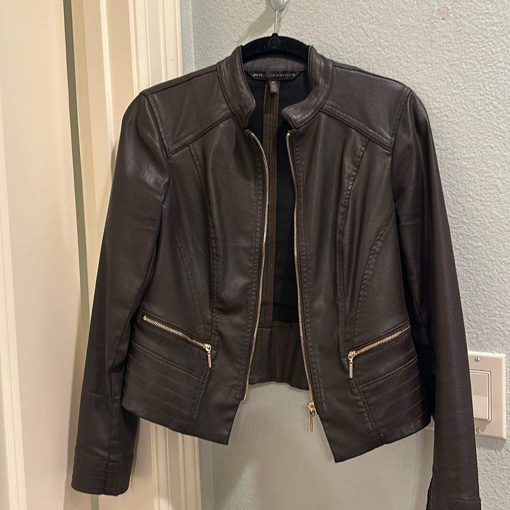 WHBM faux leather jacket